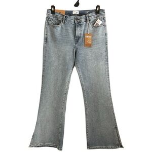 NEW Kenzie Flare Savannah Mid-Rise Side Slit Size 12